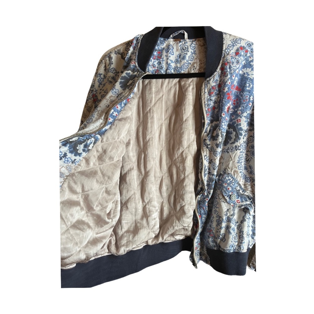 Free People | M floral bomber jacket - Picture 4 of 5